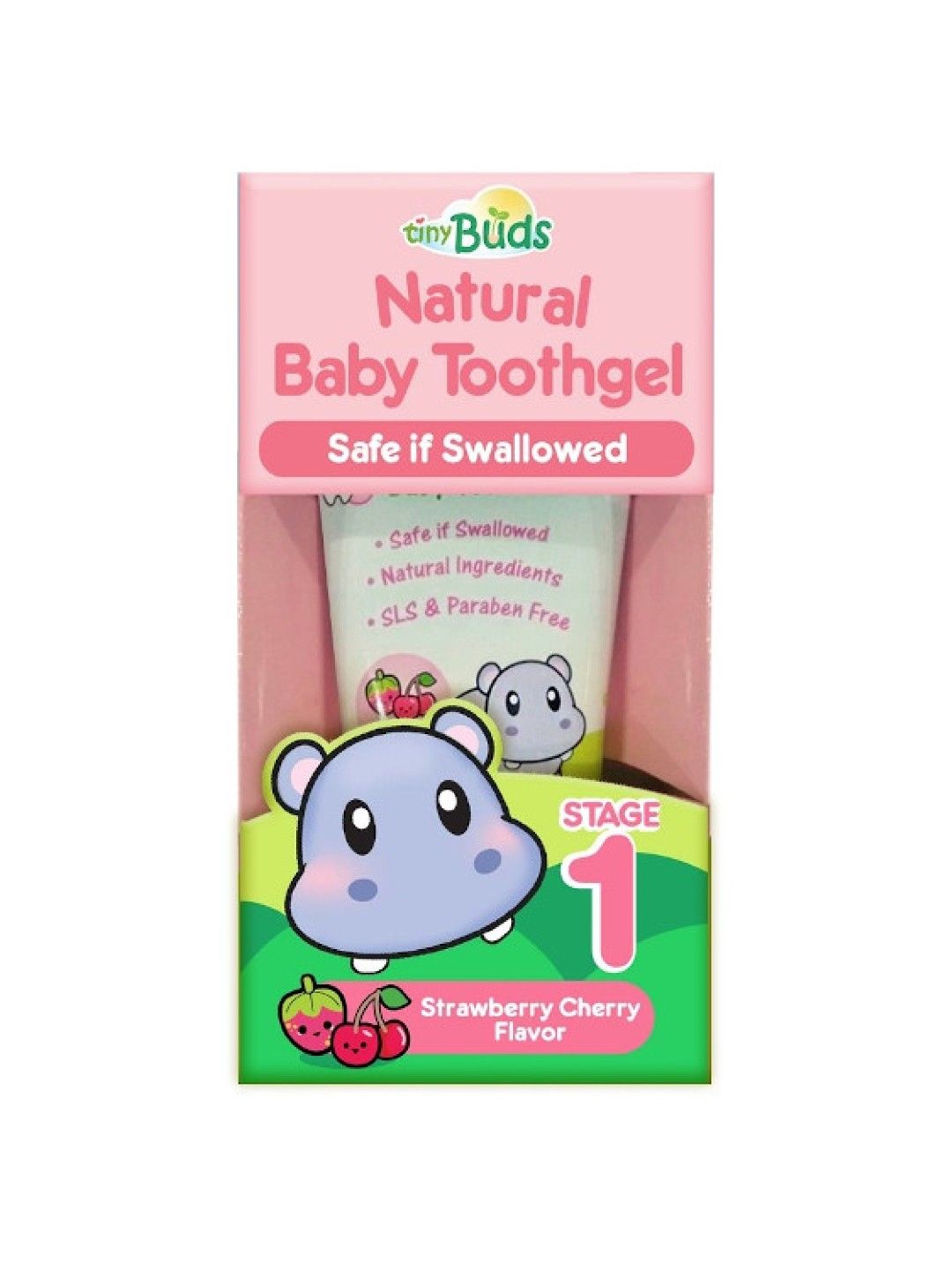 Tiny Buds Cherry Strawberry Baby Toothgel Stage 1 (55g) (No Color- Image 2)