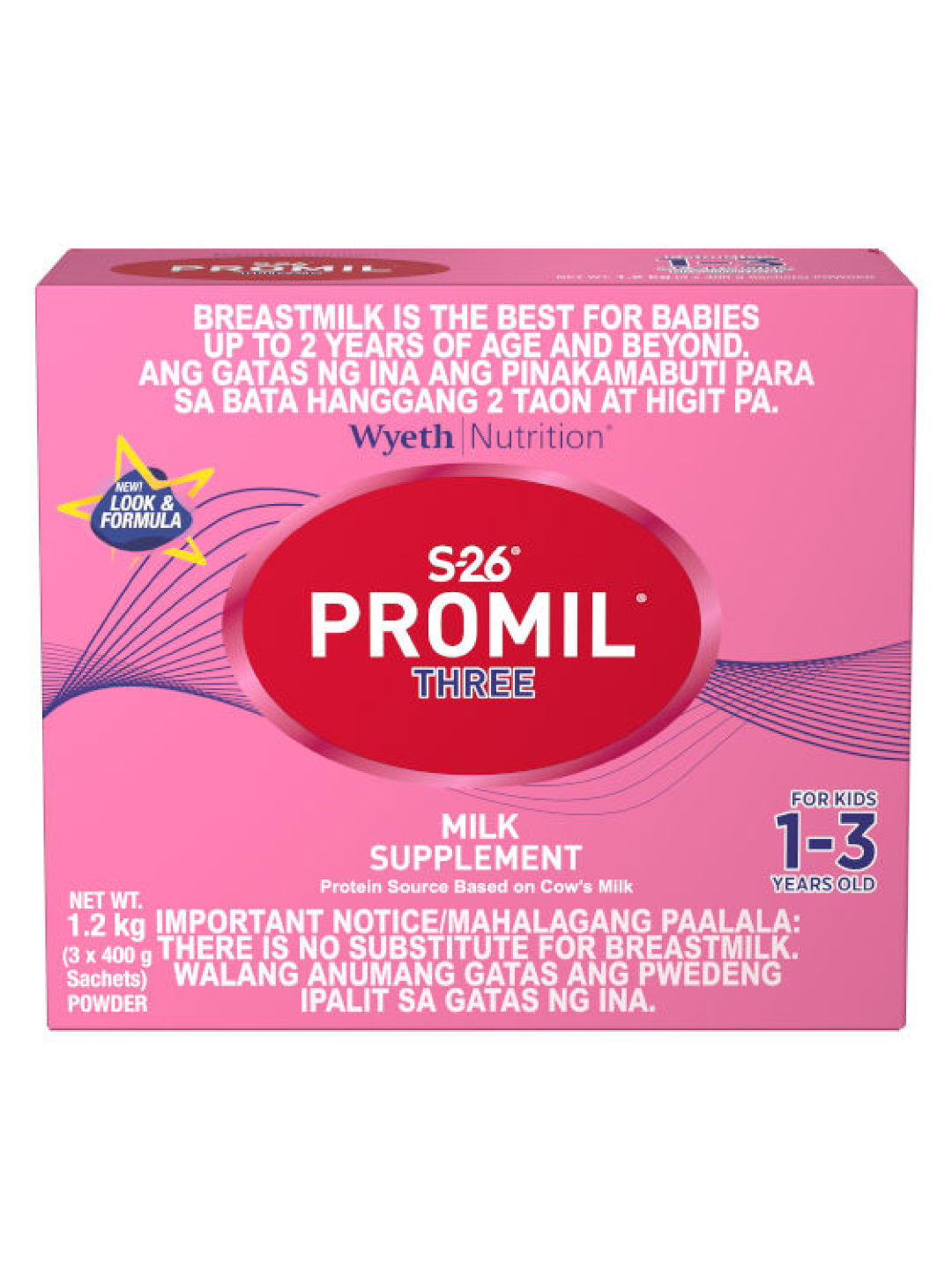 S-26 Promil S-26 Promil Three Milk Supplement for Kids 1-3 Years Old (1.2kg)