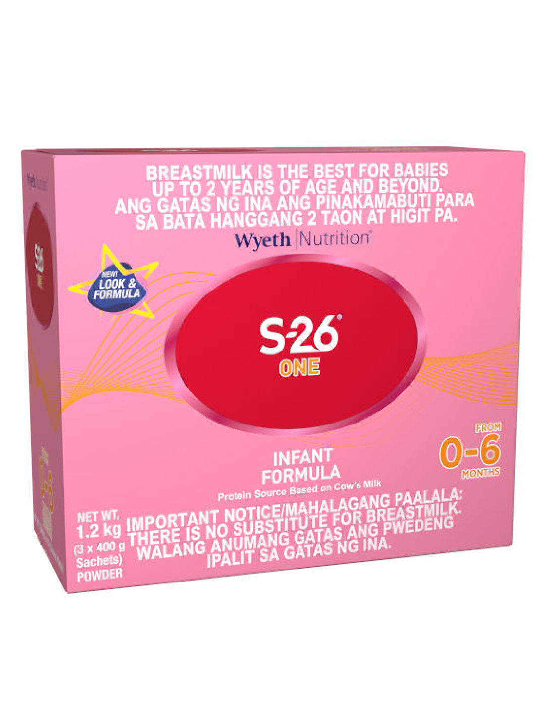 S-26 S-26 One Infant Formula for 0-6 Months (1.2kg) (No Color- Image 2)