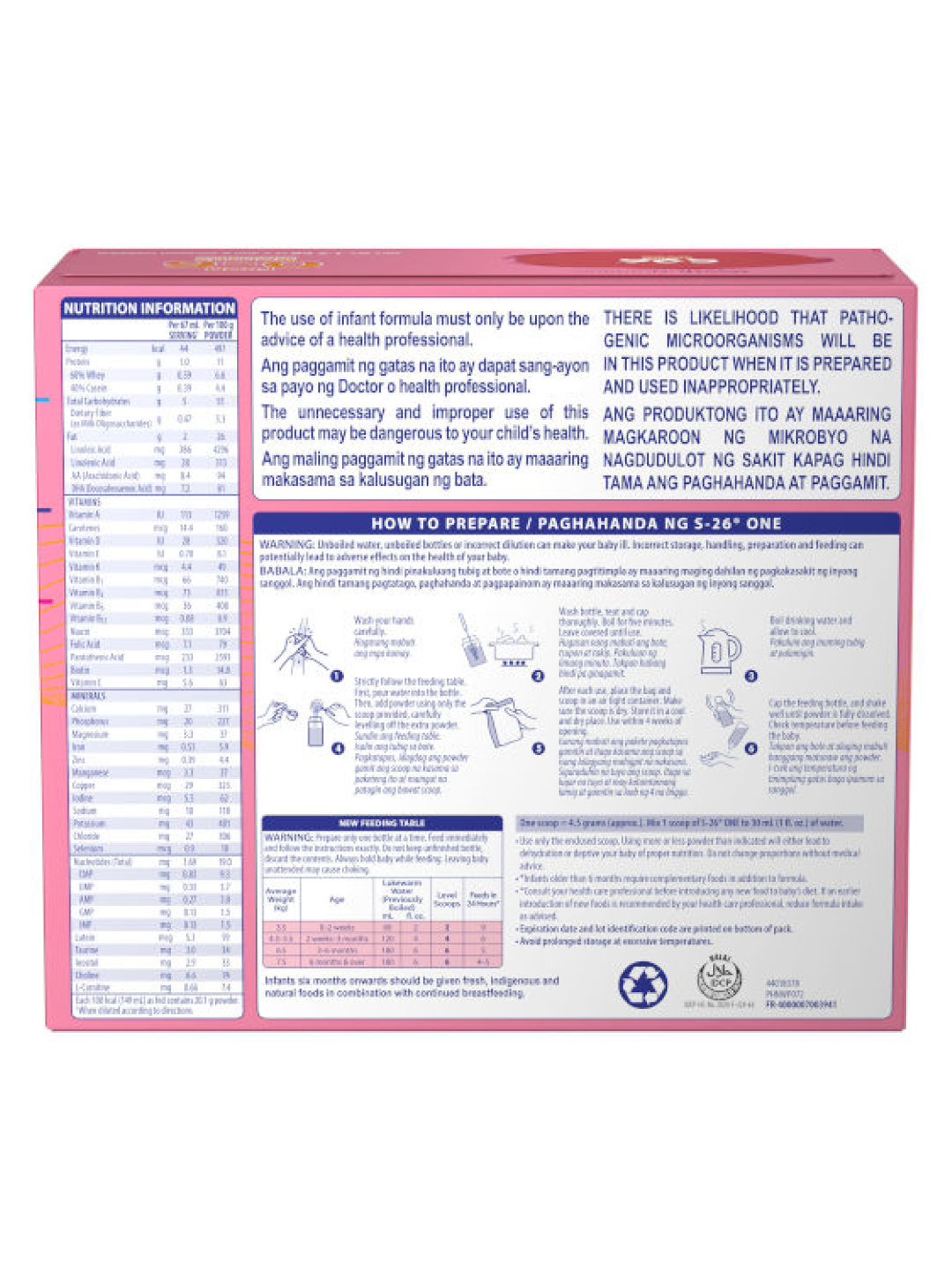 S-26 S-26 One Infant Formula for 0-6 Months (1.2kg) (No Color- Image 3)