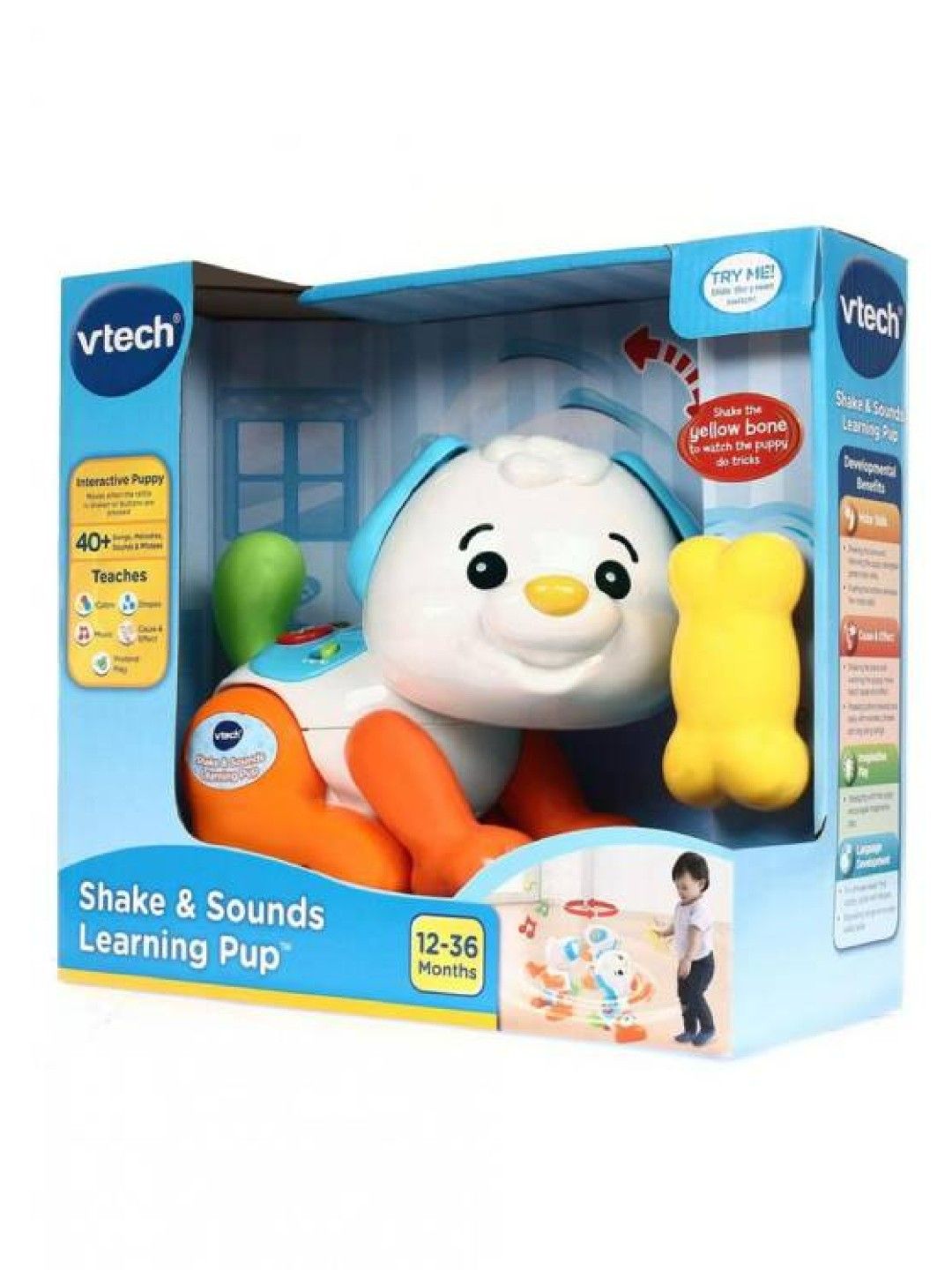 VTech Shake and Move Puppy (Blue) (Blue- Image 1)