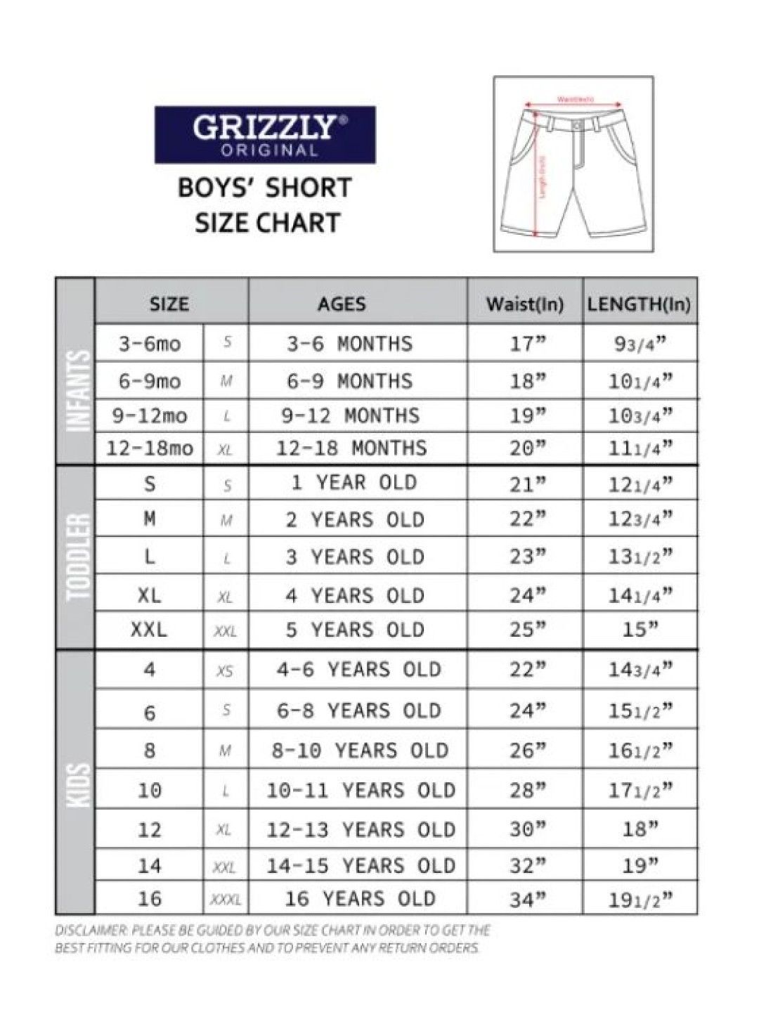 Grizzly Boys Round Waist Band Twill Cargo Short (C Green- Image 4)