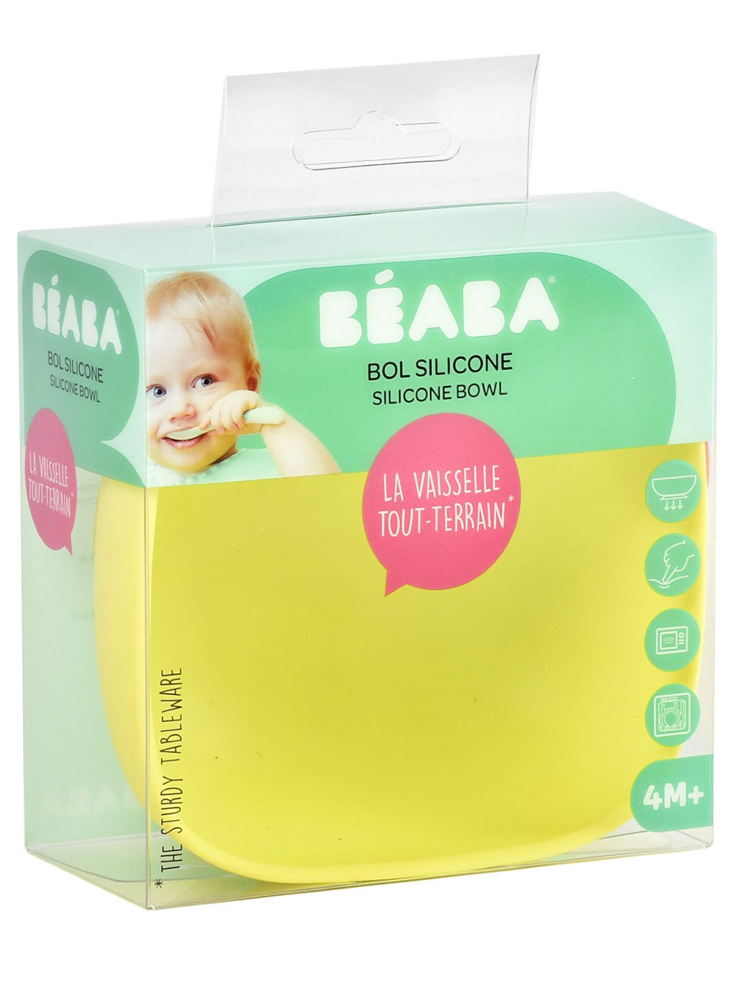 Beaba Silicone Suction Bowl (Neon- Image 2)