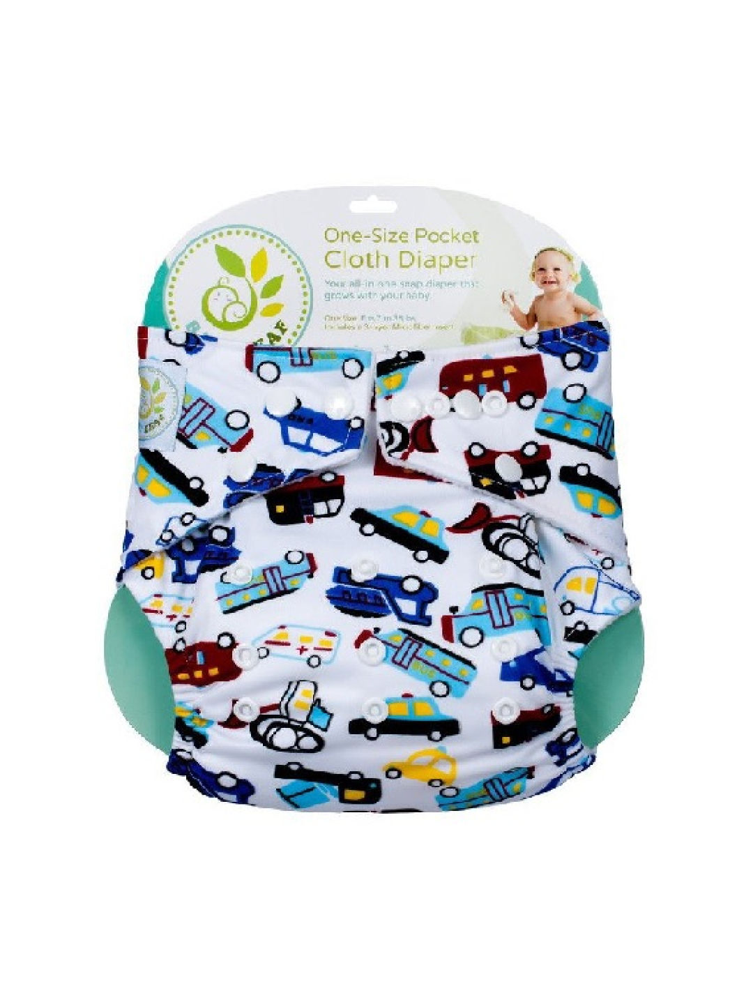 Baby Leaf Traffic Jam Cloth Diapers