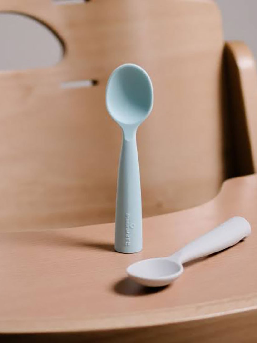 Miniware Training Spoon Set (Aqua/Gray- Image 2)