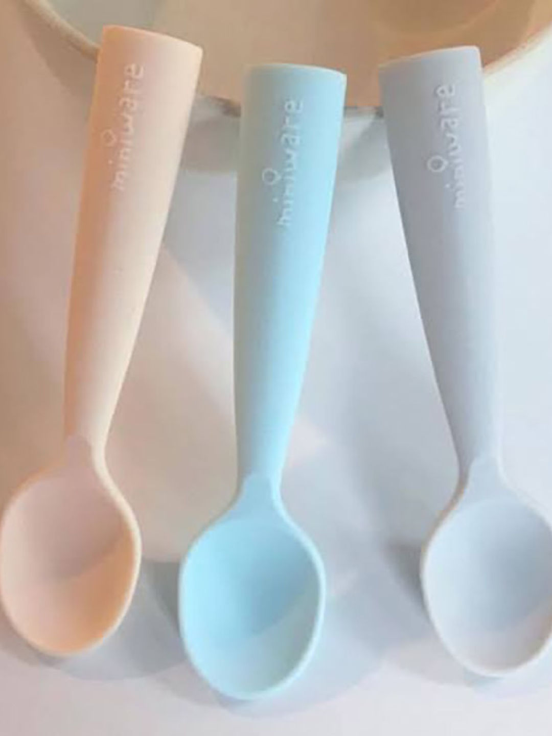 Miniware Training Spoon Set (Aqua/Gray- Image 3)