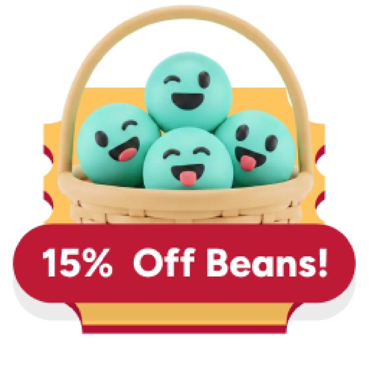 Icon for 15% off with Beans