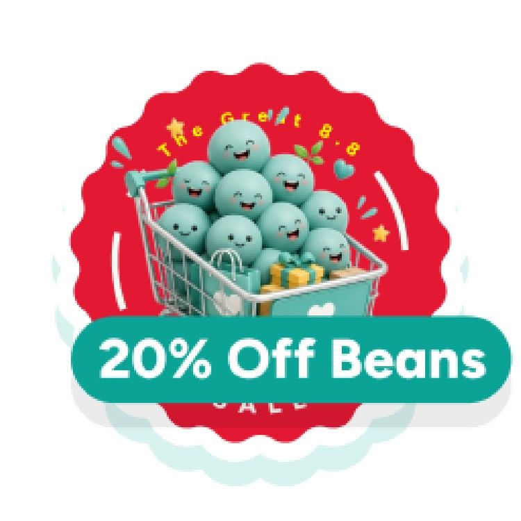 Icon for 20% OFF with Beans