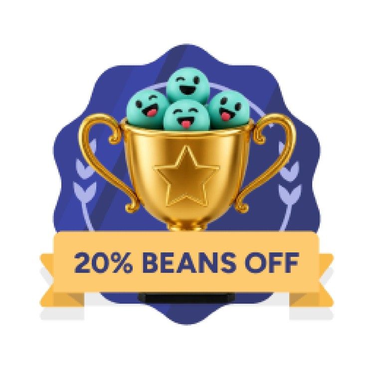 Icon for 20% OFF with Beans