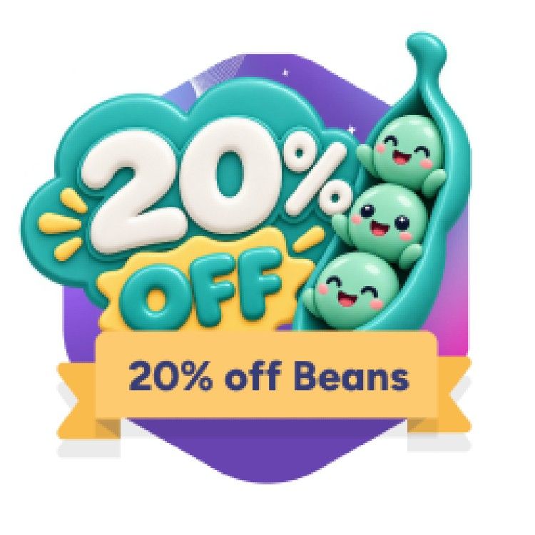 Icon for 20% OFF with Beans