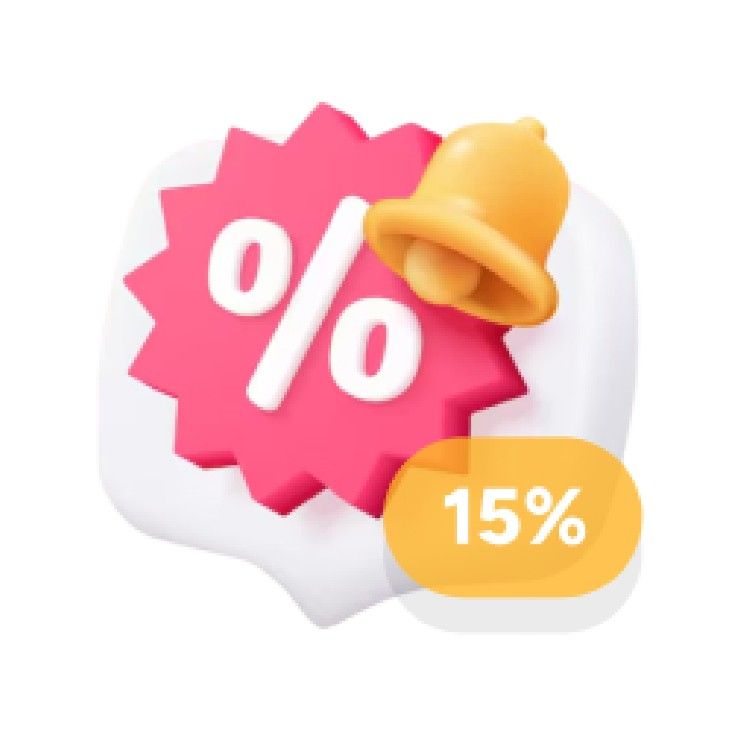 Icon for Extra 15% Off