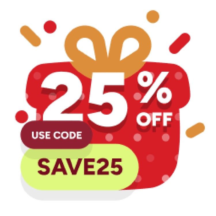 Icon for Save 25% Off!