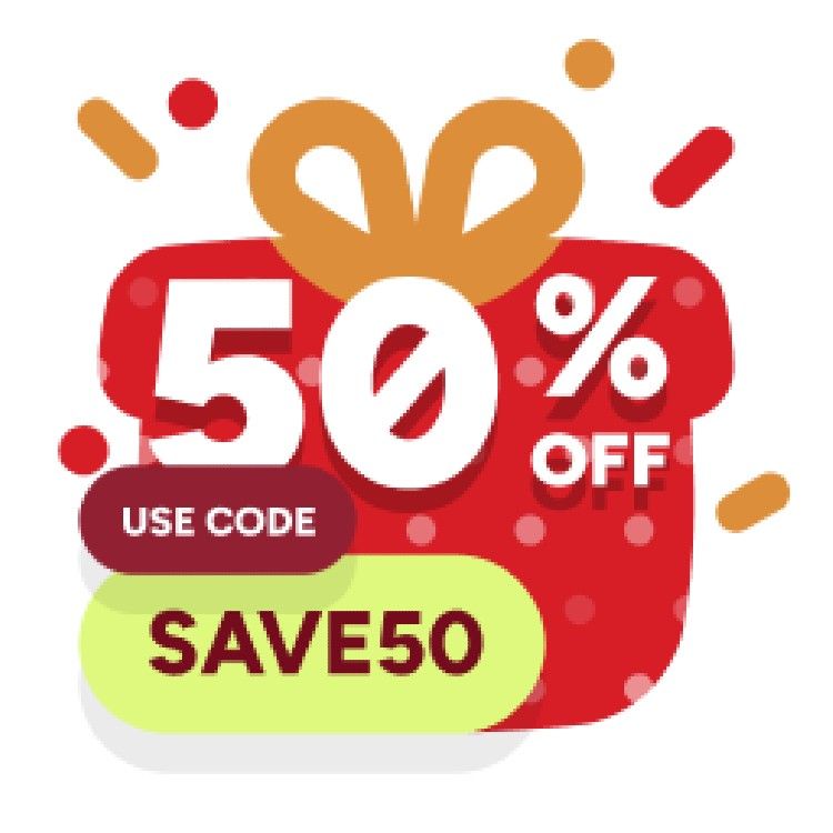 Icon for Save up to 50%