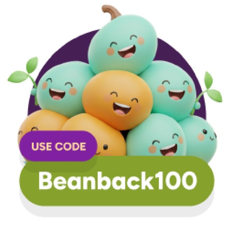 Icon for Use code: BEANBACK100