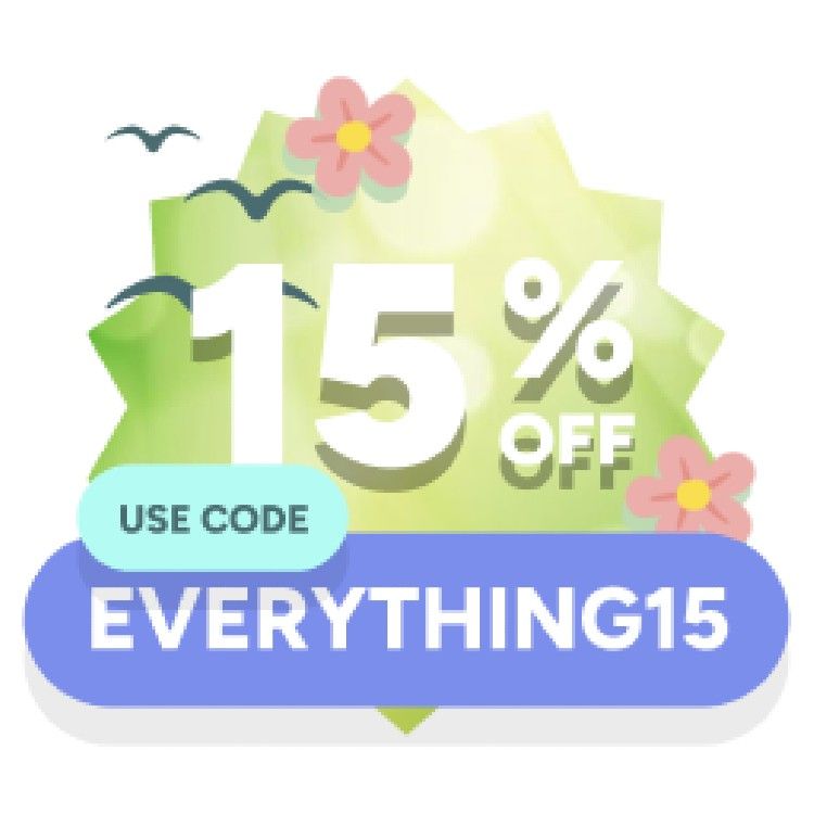 Icon for Use code: EVERYTHING15
