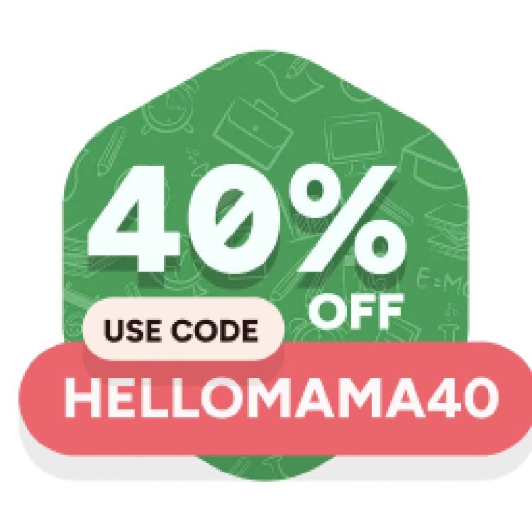 Icon for Use code: HELLOMAMA40