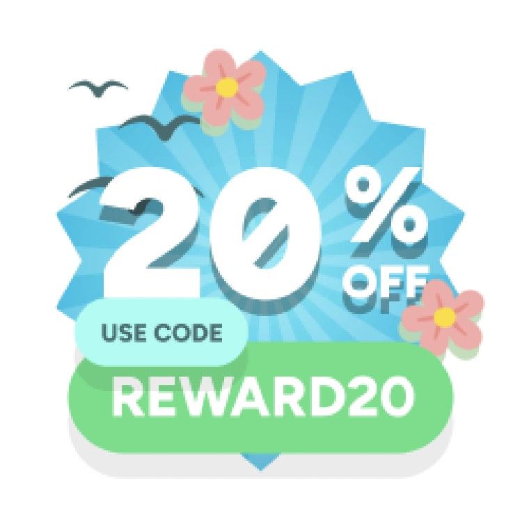 Icon for Use code: REWARD20