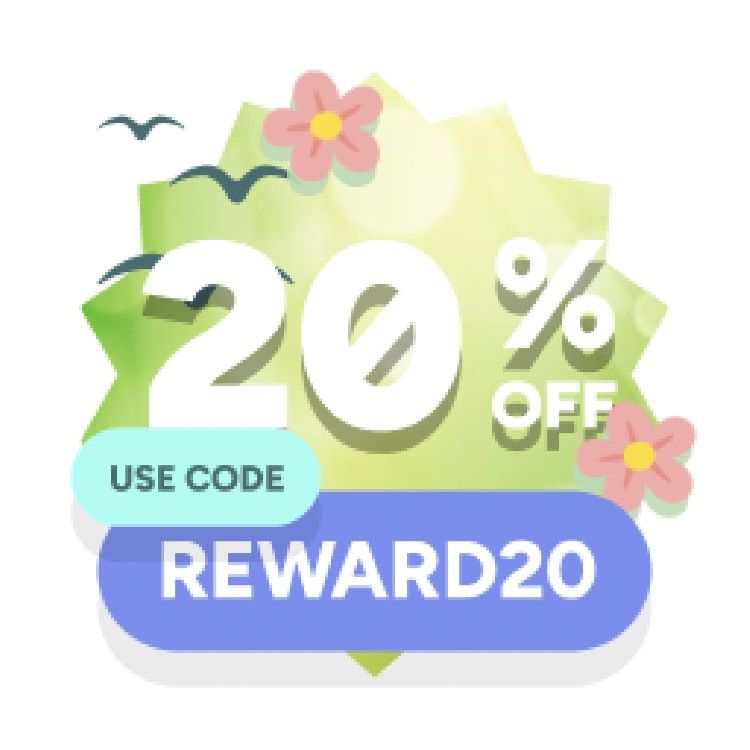 Icon for Use code: REWARD20