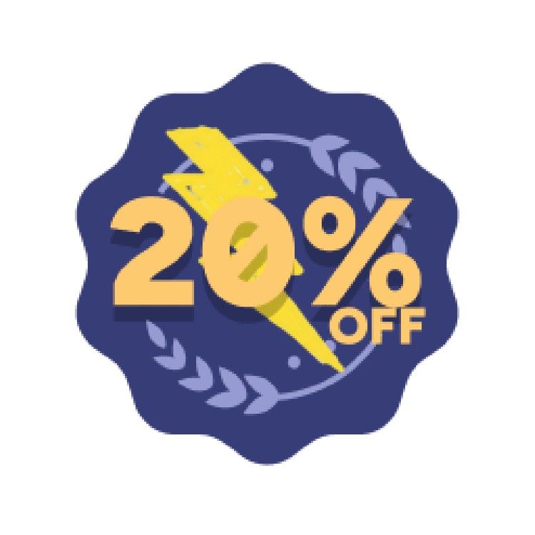 Icon for Use code: SAVE20