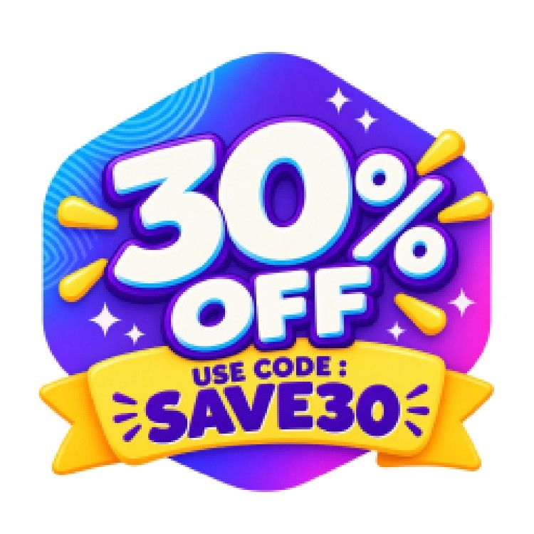 Icon for Use code: SAVE30