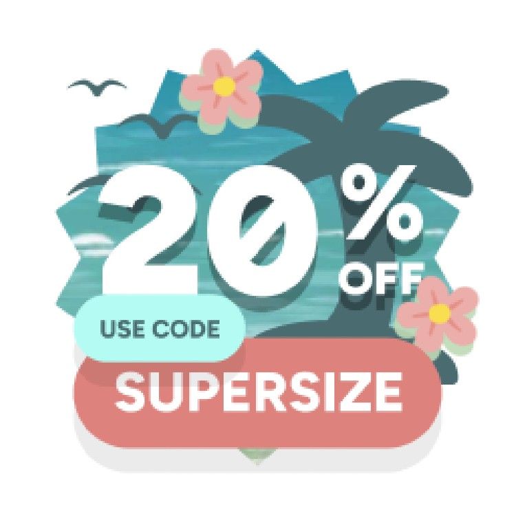 Icon for Use code: SUPERSIZE