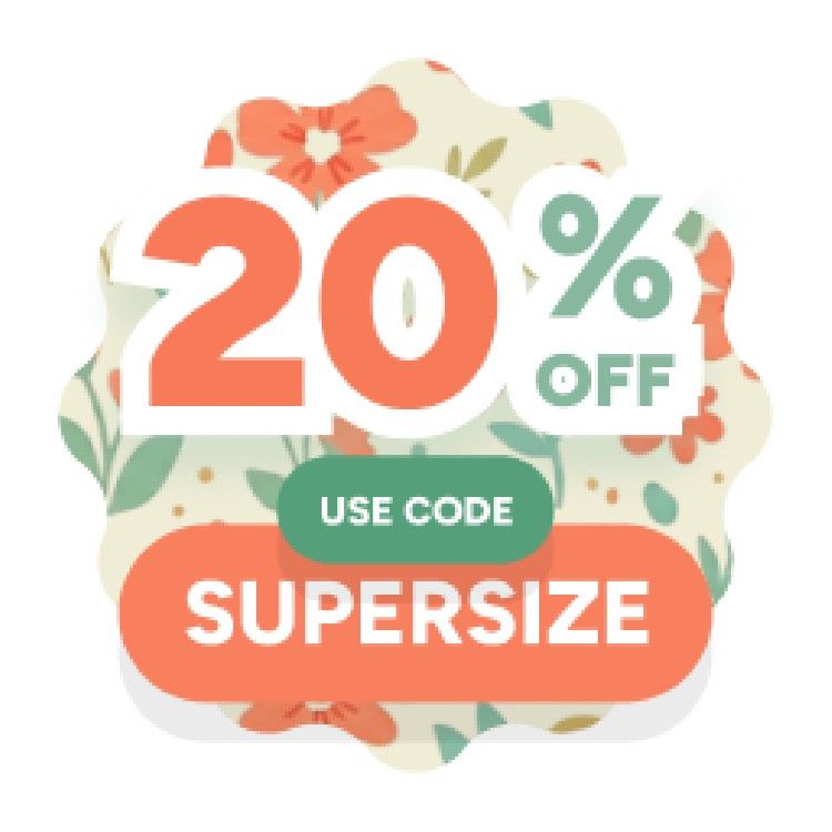 Icon for Use code: SUPERSIZE